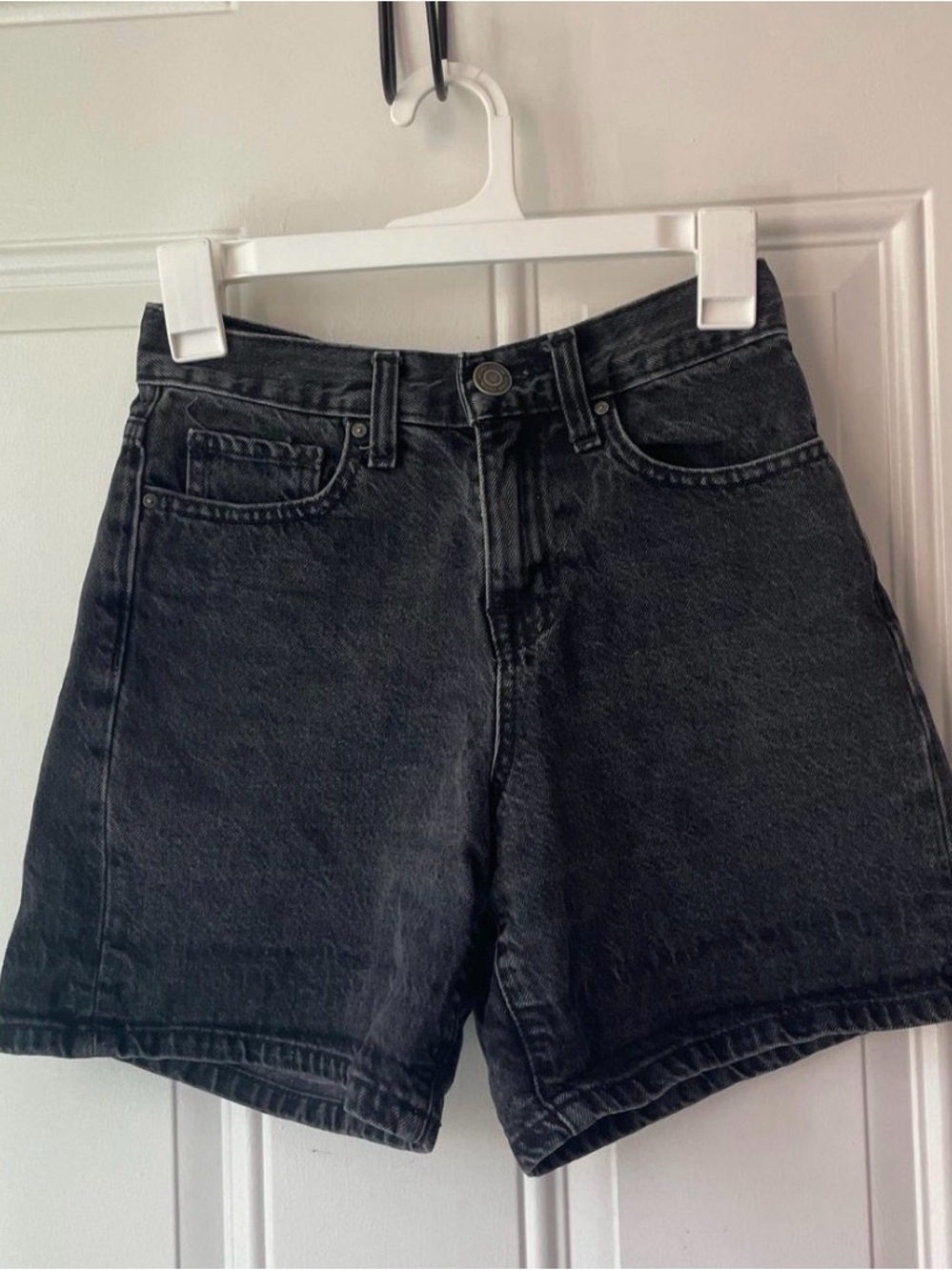 RSQ Black High-Rise Denim Shorts